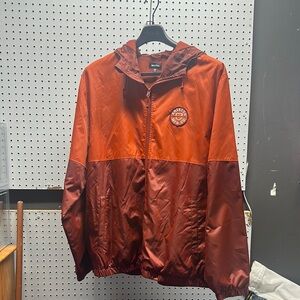 Brixton Men's Two-Tone Red Windbreaker